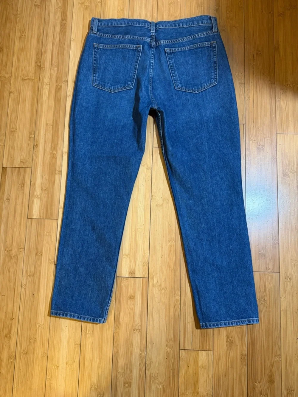 Reformation Dark Blue Cropped Ankle Jeans - Picture 4 of 15